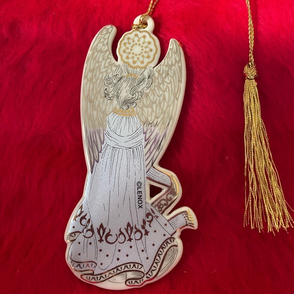 Lenox Vintage Rare Lenox Baroque Angel w/Mandolin Ornament. - Picture 5 of 9